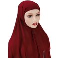 thumbnail image 3 of Bangcool Headwrap Scarf Solid Color: Chiffon Long Head Wrap African Head Scarf for Ladies, 3 of 4