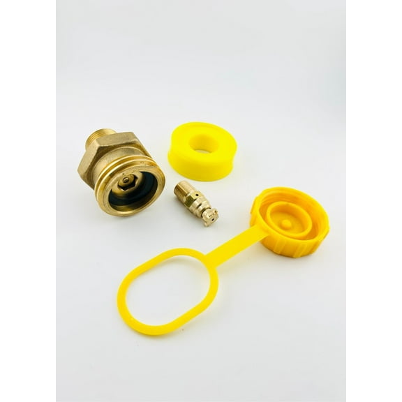 Propane Cylinder Tank Vanagon Westfalia Fill valve 1-3/4" Acme 1/4" NPT Bleeder