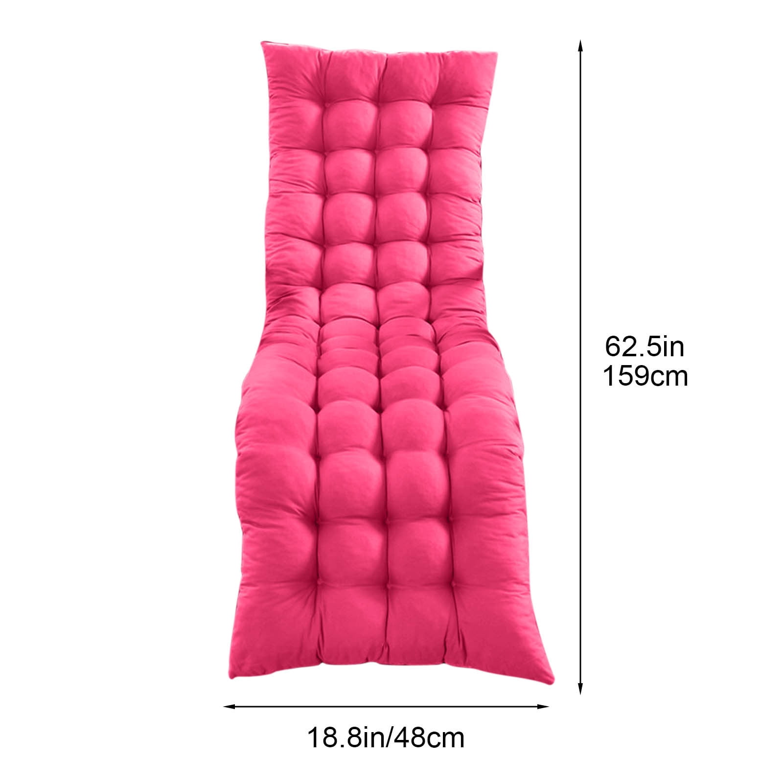 BiFandian Outdoor Chaise Lounge Cushion, Waterproof Sunproof Garden and Patio Rocking Chair Pad, Sandproof Beach Recliner Furniture Cushion