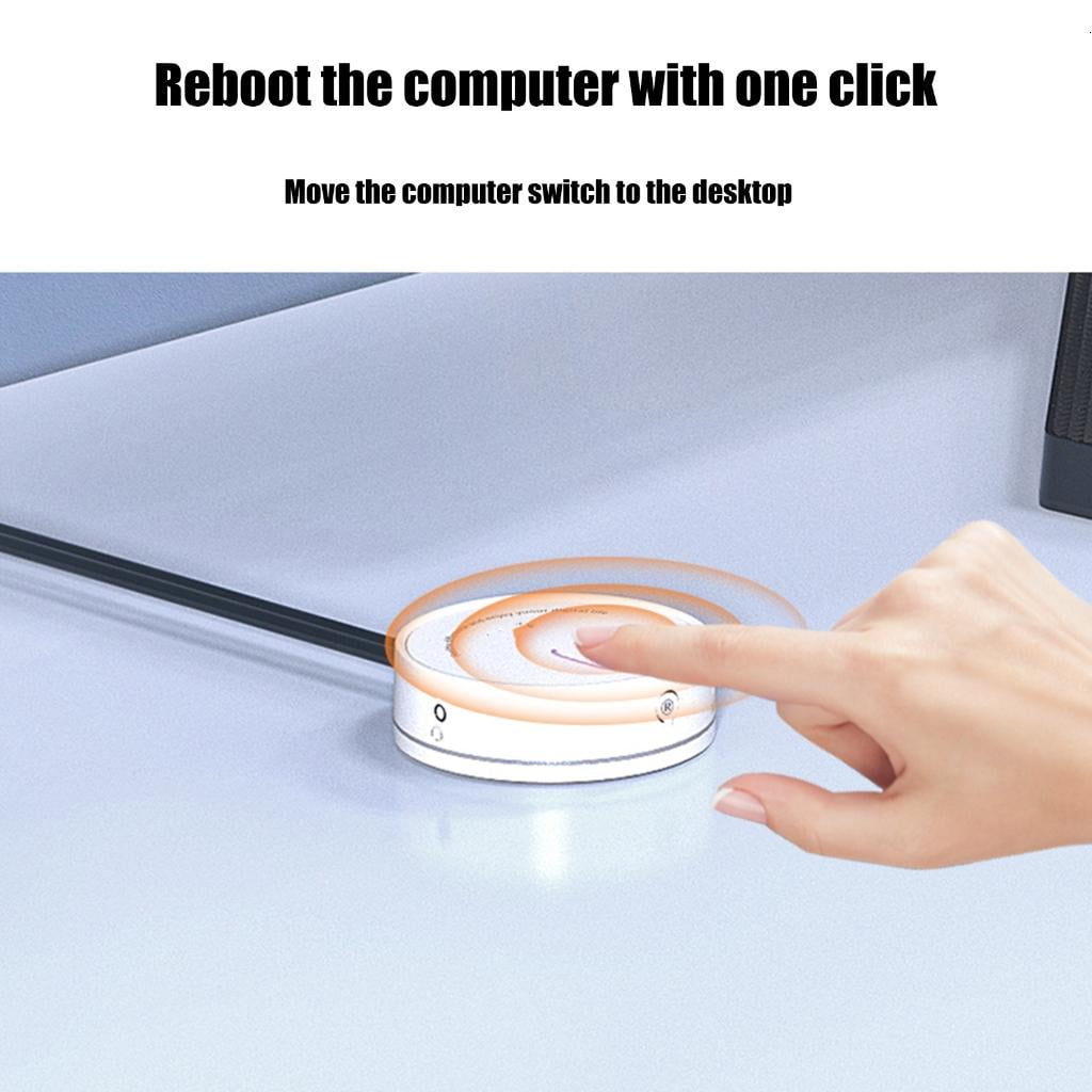 HONCLL External Desktop Power Control Switching with USB Hub and 3.5mm Auditory Port