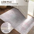 thumbnail image 6 of KoshiMe Area Rug 5'x7', Washable Non-Slip Modern Neutral Abstract Rugs for Living Room, Soft Stain Resistant Low Pile Carpet for Dining Room Office, Grey Pink, 6 of 8