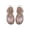 Rose Gold, variant on KVPLBQFD Girls Fisherman Sandals Retro Flower Cutout Jelly Sandals for Kids Close Toe Adjustable Buckles Beach Shoes Toddler Fashion Summer Shoes