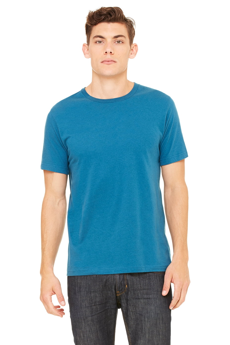 Unisex Jersey Short Sleeve Tee , 3001C , Deep Teal , Medium - Walmart.com image.