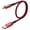 Red, variant on USB C Cable, 1.5FT 3A USB 3.1 Gen 2 Fast Charge & Data Transfer USB C CarPlay Cable, Compatible with iPhone 15/15 Pro Max, Samsung T7, Galaxy S23 S22 Ultra Note 20, SSD