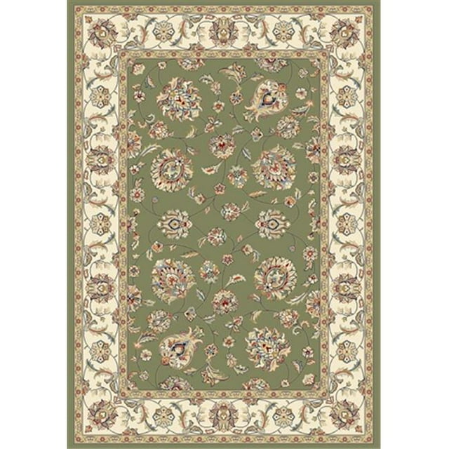 Dynamic Rugs AN69573654464 Ancient Garden 5 Pi 3 Po x 7 Pi 7 Po Tapis 57365-4464 - Vert/ivoire
