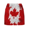 thumbnail image 6 of XIAONU Womens Maple Leaf Active Skort High Waist Side Pocket Sports Skirt Performance Casual Outdoor Golf skorts, 6 of 6