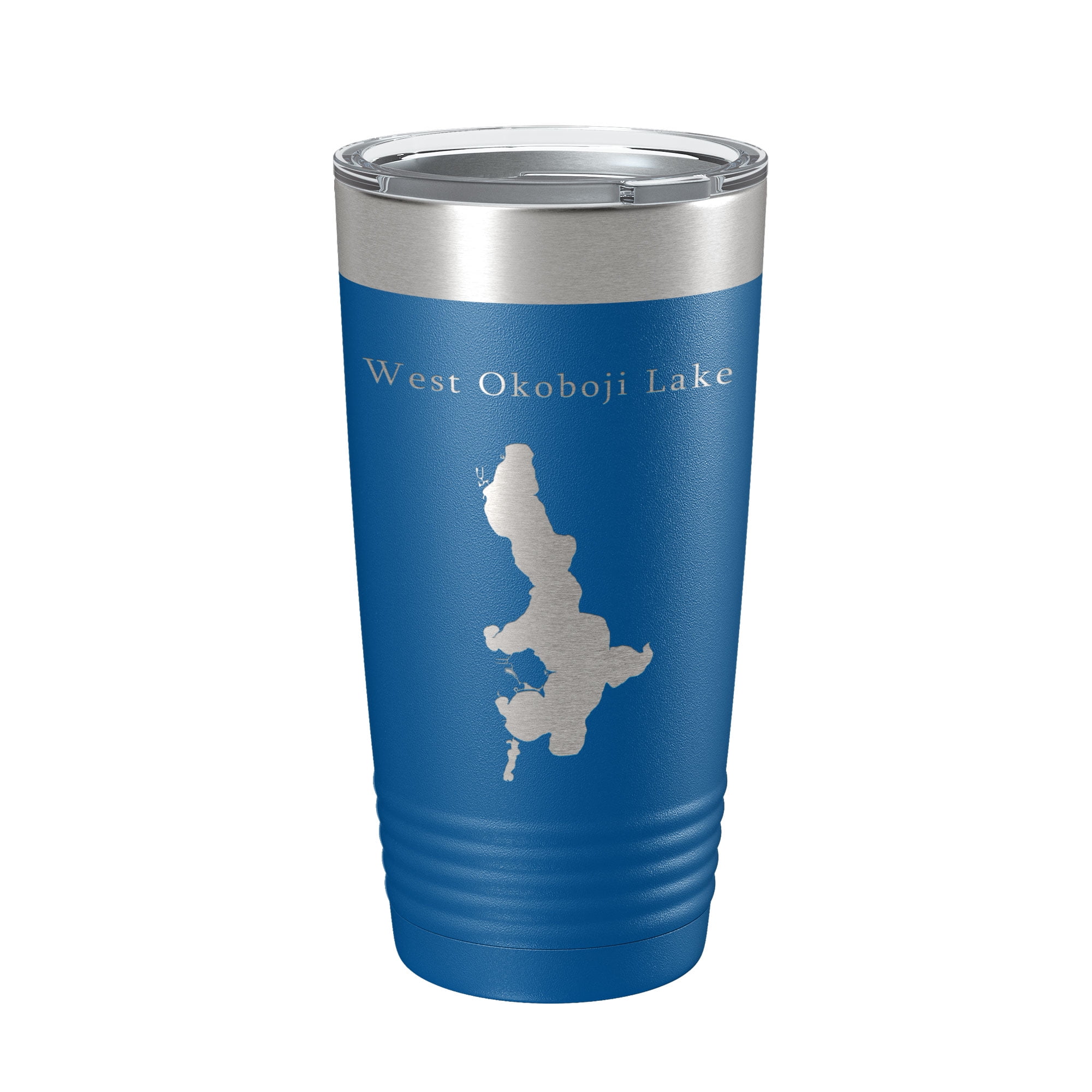 16 oz tumbler w lid - Keep Okoboji Blue