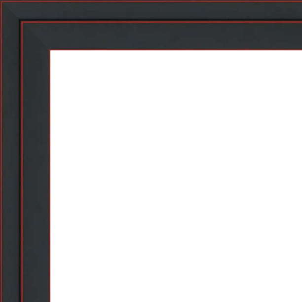 20x30 Black Two Step Wood Frame W A Red Accent Pinstripe Thin Great For Posters Photos Art Prints Mirror Walmart Com Walmart Com