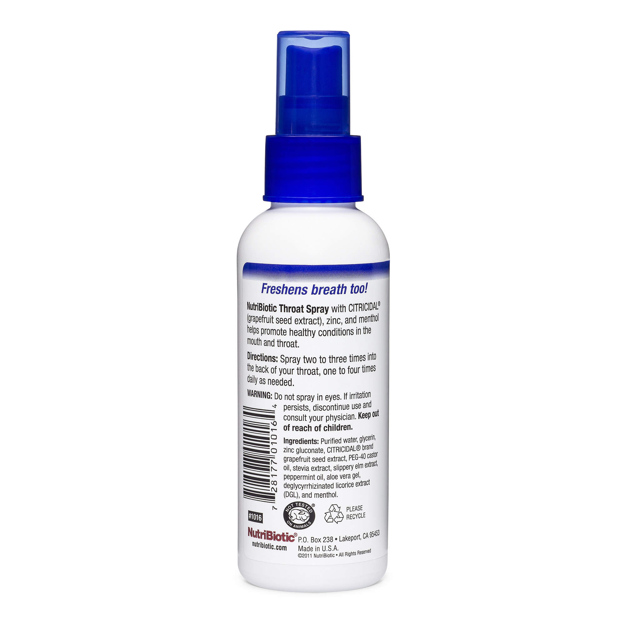 NutriBiotic Throat Spray with GSE, 4 Fluid Ounce - Walmart.com