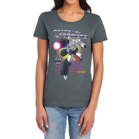 Transformers Megatron Women's T Shirt, Charcoal, Small