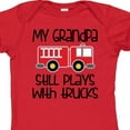 thumbnail image 4 of Inktastic Firefighter Grandpa Plays with Trucks Boys or Girls Baby Bodysuit, 4 of 5