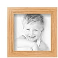 thumbnail image 2 of ArtToFrames 5" x 5" Red Oak Wood Picture Frame, 5x5 inch Brown Wood Poster Frame (WOM-4878), 3 Pack, 2 of 6