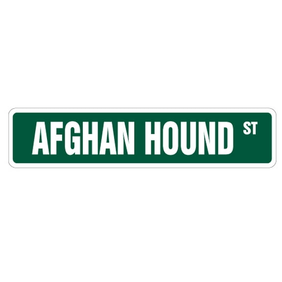 Afghan Hound Street [3 Pack] of Vinyl Decal Stickers