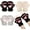 Black, White, Gray, variant on 3 Pairs Cat Paw Gloves Kawaii Gloves Cat Paws Cosplay Faux Fur Plush Gloves, Lion Paws Fingerless Gloves for Girls Women