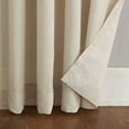 thumbnail image 2 of No. 918 Daniela 1-Piece Linen Blend Semi-Sheer Rod Pocket Curtain Panel, 54"x84", Ivory, 2 of 7