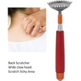 thumbnail image 3 of Jinsinto Multifunctional Telescopic Back Scraper Wooden Handle Stainless Steel Claw Ball Massager Portable Retractable Back Scraper, 3 of 5