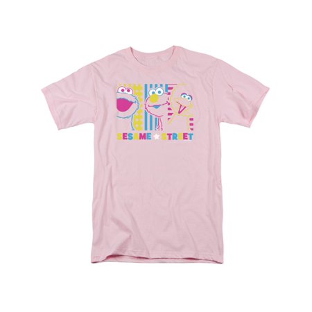 Sesame Street Children's TV Show Cookie Monster Elmo Big Bird Adult T-Shirt Tee