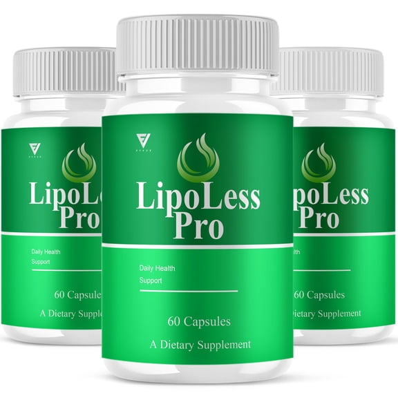 (3 Pack) Lipoless Pro Capsules, Lipoless Advanced Health Formula All Natural Health Support Supplement (180 Capsules)