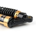 thumbnail image 4 of Pair Universal 400mm 15.74" For Motorcycle Shock Absorber Rear Suspension Black&Gold, 4 of 8