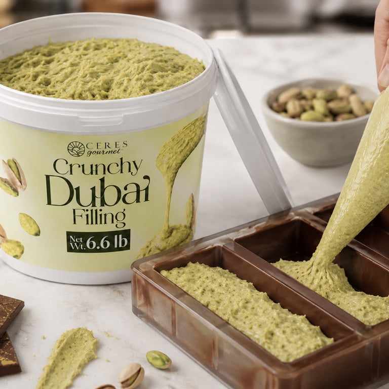 Ceres Gourmet, Pistachio Cream with Dubai Chocolate Filling, 105.6