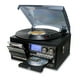 thumbnail image 1 of Tocadiscos de vinilo LoopTone 10 en 1, 3 velocidades, Bluetooth, negro y gris, 1 of 7