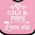 thumbnail image 4 of Inktastic Gigi and Pops Love Me Boys or Girls Baby Bib, 4 of 4