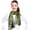 Green, variant on Women's Lightweight Christmas Wreath Printed Silk Feeling Christmas Themed 13" x 60" Scarf