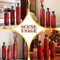 thumbnail image 6 of Aukfa Metal Tall Floor Vases for Decoration, Large Floor Vase Set of 3,Droplet Shaped,28.34"/24.4"/20.4"H,Red, 6 of 7