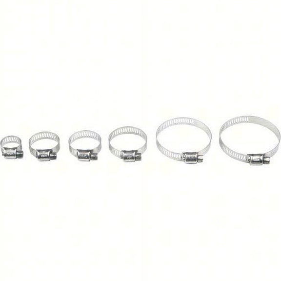 Helix Racing Products 111-6212; Stainless Steel Hose Clamps 13-32-mm 10-Pack