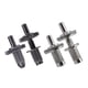 thumbnail image 1 of 4 Piezas De Hierro Para Guitarra Eléctrica Puente De Bloqueo Espárragos, Plata Negro, 1 of 9