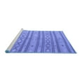 thumbnail image 2 of Ahgly Company Machine Washable Indoor Rectangle Abstract Blue Contemporary Area Rugs, 2' x 4', 2 of 4