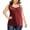 Wine, variant on Olyvenn Fashion Women's Plus Size Camisole Tops Adjustable Spaghetti Strap Built in Bra Cami Tank Tops Relaxed Fit Cotton Undershirts Wine L
