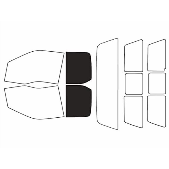 Rvinyl Car Window Tint Kit Back 20% Single Ply Fits Ford F-250 2017-2023 2 Door Super Cab