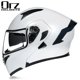 thumbnail image 3 of Casco de motocicleta modular abatible de cara completa para carreras, scooter, casco de motociclista, viseras dobles, aprobado por DOT, 3 of 5