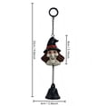 thumbnail image 2 of lhwanj Halloween Resin Bell Ornament Set with Pumpkin Skeleton Ghost Black Cat Designs for Spooky Home Door Window Decor, 2 of 5