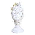 thumbnail image 1 of Figura de rostro humano, arte artesanal, adorno creativo nórdico, estatua moderna para comedor. Blanco, 1 of 9