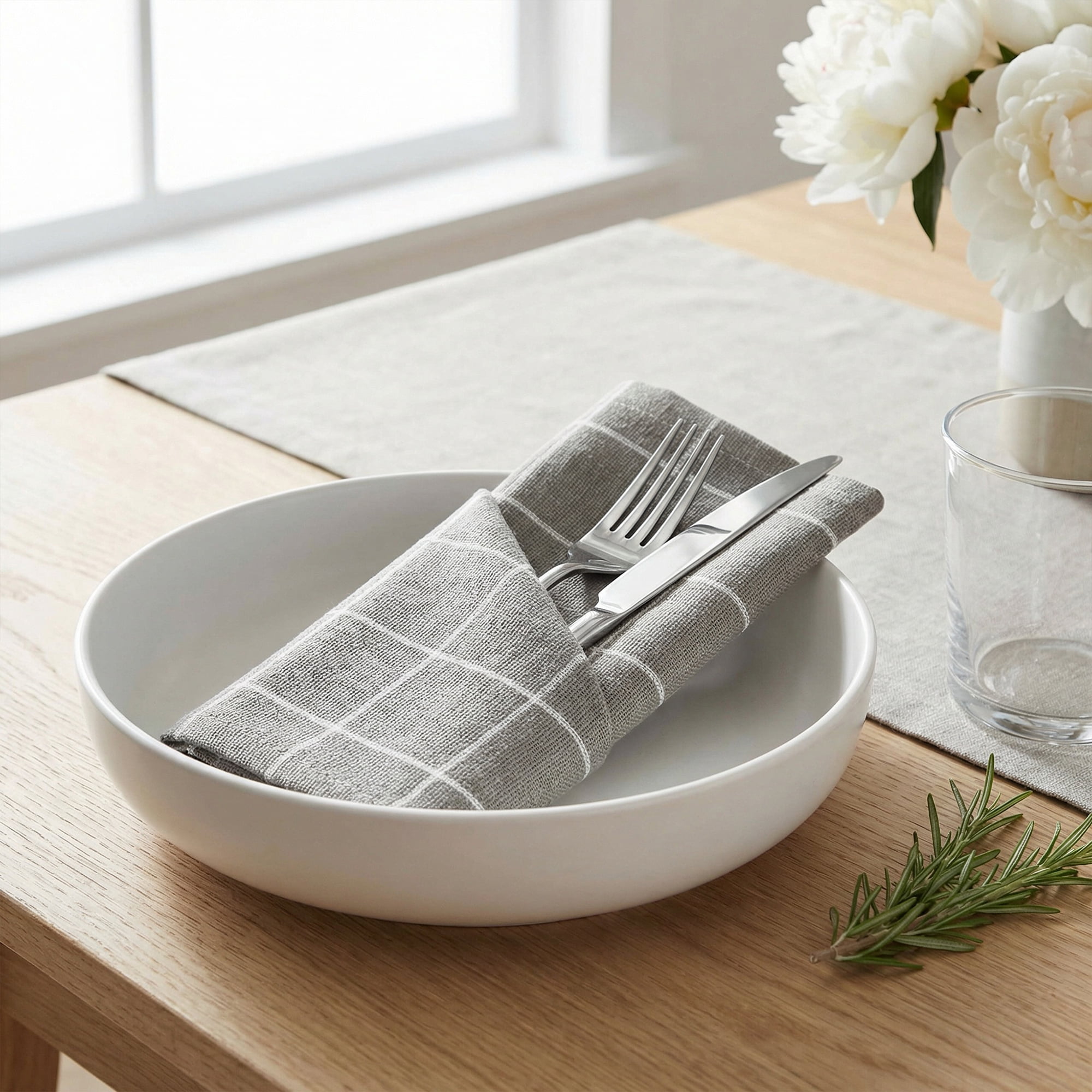 Unique Bargains 6Pcs Washable Restaurant Cloth Napkins Grey 16x12inch
