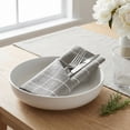 thumbnail image 4 of REGALWOVEN 6 Pack Cloth Napkins, Cotton Washable and Reusable Table Dinner Napkins for Restaurant Grey 16x12inch, 4 of 6