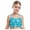 Light Blue, variant on Haitryli Big Girls Jazz Dance Shirt Shiny Glittery Sequins Sleeveless Halter Crisscross Back Metallic Crop Top Gold 14