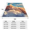 thumbnail image 3 of KLL Cloud Sleeping Cat Pattern Fleece Throw Blanket,Fleece Throw Blankets for Couch & Bed All Season Use-40"x30", 3 of 7