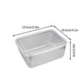 thumbnail image 5 of COM1950s Stainless Steel Pot, Stainless Steel Food Preparation Box Refrigerator Preservation Box Sub Hot Pot Side Box Rectangular Outdoor Cooking Picnic Box, Cooking Pots with Lids, on Food and Cookin, 5 of 5