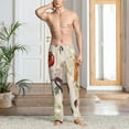 thumbnail image 6 of Lsque Cute Vegetables Print Men's Pajama Pants, Lounge Pant - Comfortable Home Wear,Elastic Waistband, Stylish Design-Large, 6 of 9