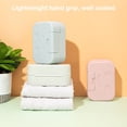 thumbnail image 3 of Advancent Caja de jabón de viaje a prueba de agua, soporte para baño, con tapa a prueba de fugas, bloqueable, plástico encantador Juegos de accesorios de baño Púrpura, 3 of 6