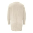 thumbnail image 5 of Sweaters for Women Trendy Knit Long Sleeve Cardigan Solid Color Fall Outerwear, 5 of 5