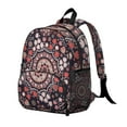 thumbnail image 4 of Mandala Inspired Paisley Students Backpack - Artistic Exotic Boho Vintage Retro Ethnic Floral Pattern, Comfortable Adjustable Straps for Developing Students, 4 of 6
