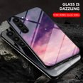 thumbnail image 2 of Allytech Galaxy S24 Plus Case, Tempered Glass Back Cover Galaxy Pattern Design Slim Fit Shockproof Anti-Scratch Bumper Phone Case for Samsung Galaxy S24 Plus, 2 of 8