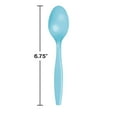 thumbnail image 2 of Party Central Reusable Solid Party Spoons - 6.75" - Pastel Blue - Club Pack of 600, 2 of 2