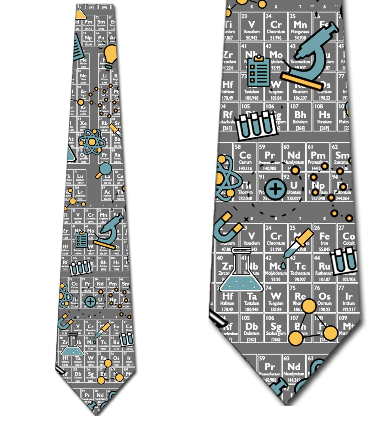 Three Rooker Period Table Ties Mens Chemistry Science Icons Necktie By The Three Rooker Necktie Company Walmart Com Walmart Com