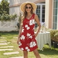 thumbnail image 4 of WQD Womens Summer Dresses 2026 Loose V Neck Sleeveless Sundress Casual Lightweight Beach Vacation Swimsuit Cover Up Dress, 4 of 8