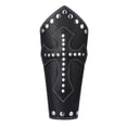 thumbnail image 2 of Muñequera Sunnimix Protector de Manguito Cuero Sintético Negro Pulsera de guantelete de Steampunk, 2 of 6